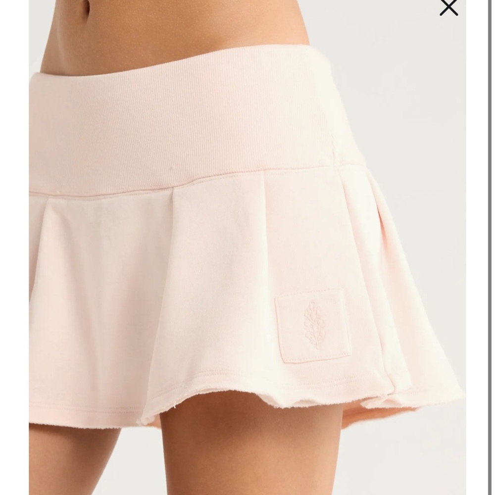 FP Movement Sprint to the Finish Cotton Blend Fleece Miniskirt Set Size Medium